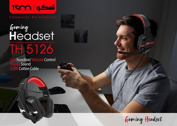 هدست با سیم تسکو مدل TH-5126