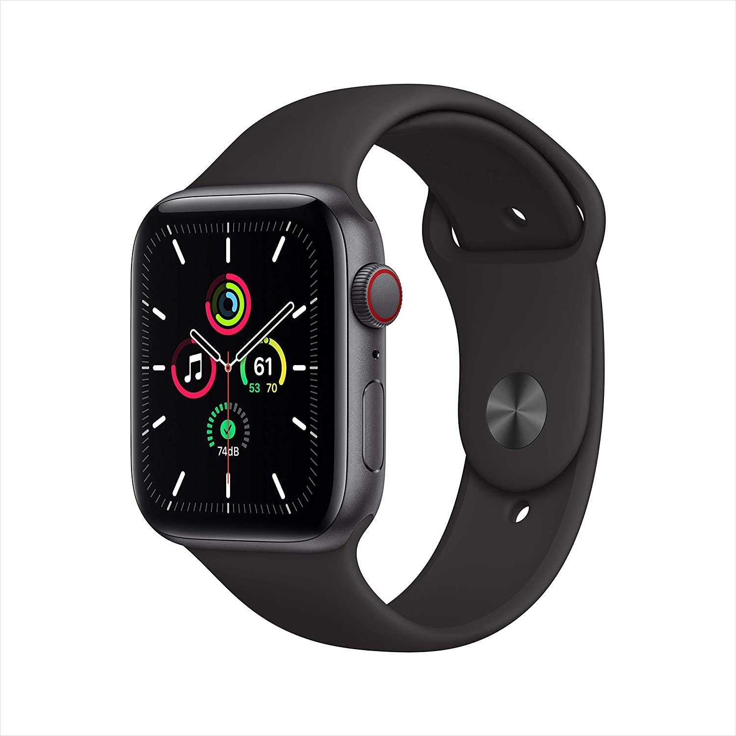 6290b5059736d81418194620f84ba2442ee67aa0_1601210635 ساعت هوشمند اپل مدل SE Aluminum Case 44mm . مشکی - تصویر 1